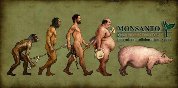 evolucija čoveka po Monsantu